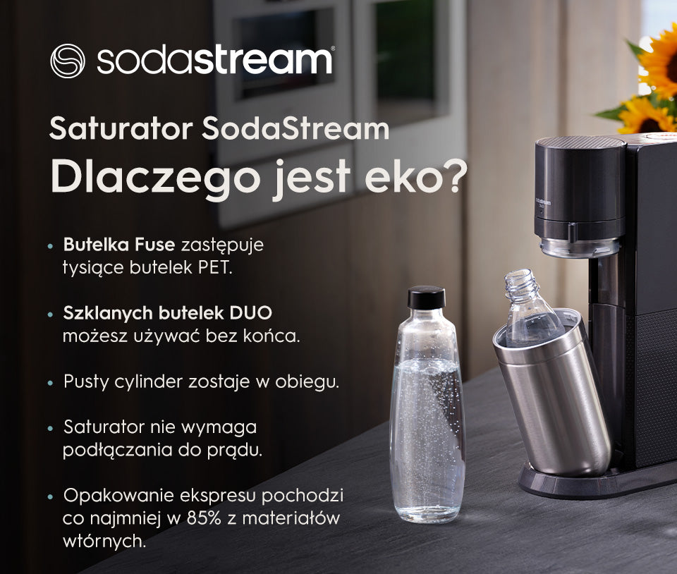 Saturator SodaStream  Dlaczego jest eko? - infografika.
