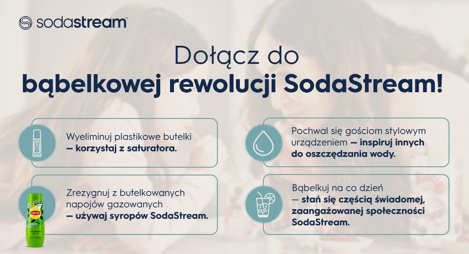 Dołącz do bąbelkowej rewolucji SodaStream! - infografika.