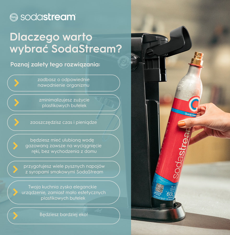 Dlaczego warto wybrać SodaStream? Poznaj zalety tego rozwiązania - infografika