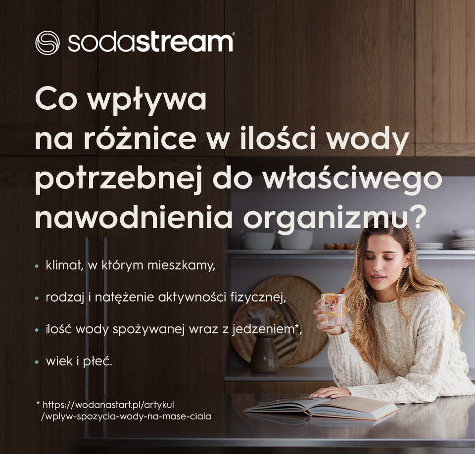 Co wpływa na różnice w ilości wody potrzebnej do właściwego nawodnienia organizmu? - infografika.