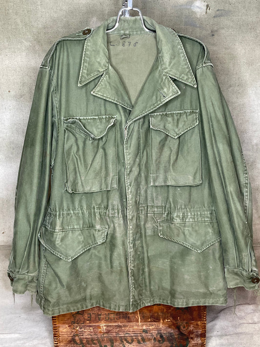 Vintage Military 1940's WW2 U.S. Army M-1943 Field Jacket Coat M43 M