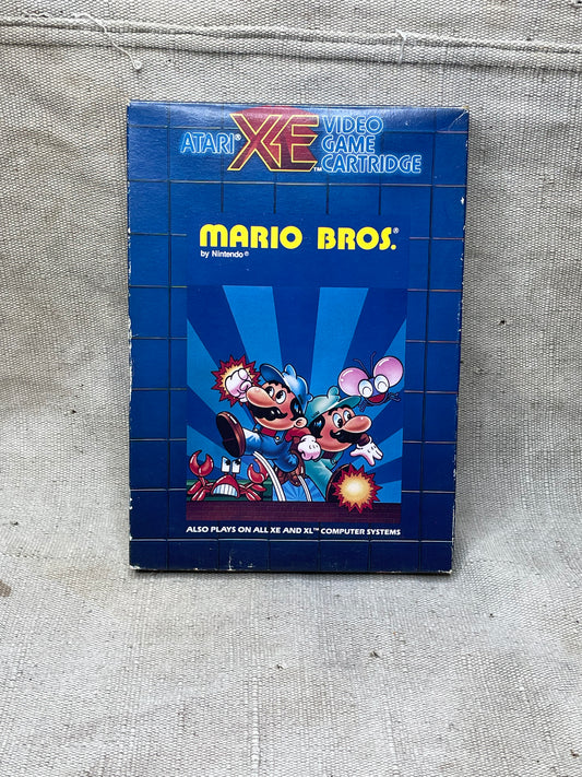 Vintage Atari Xe Mario Bros Game Cartridge CIB Tested