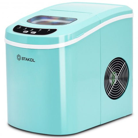 Stainless Steel 26 lbs/24 H Self-Clean Countertop Ice Maker