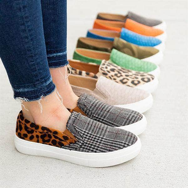 printed slip on sneakers