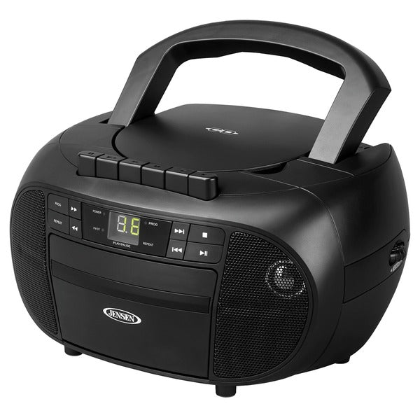 JENSEN CD-550 Portable Stereo Cassette Recorder & CD Player with AM/FM Radio