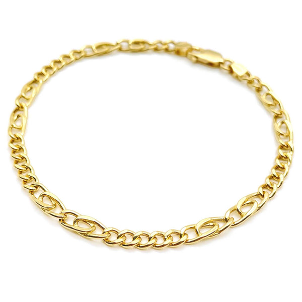 18K GOLD CHAIN BRACELET - HANDMADE IN ITALY – Gea Jewelry