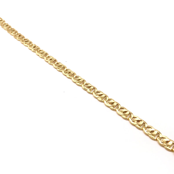 18K GOLD MONACO CHAIN BRACELET - HANDMADE IN ITALY – Gea Jewelry