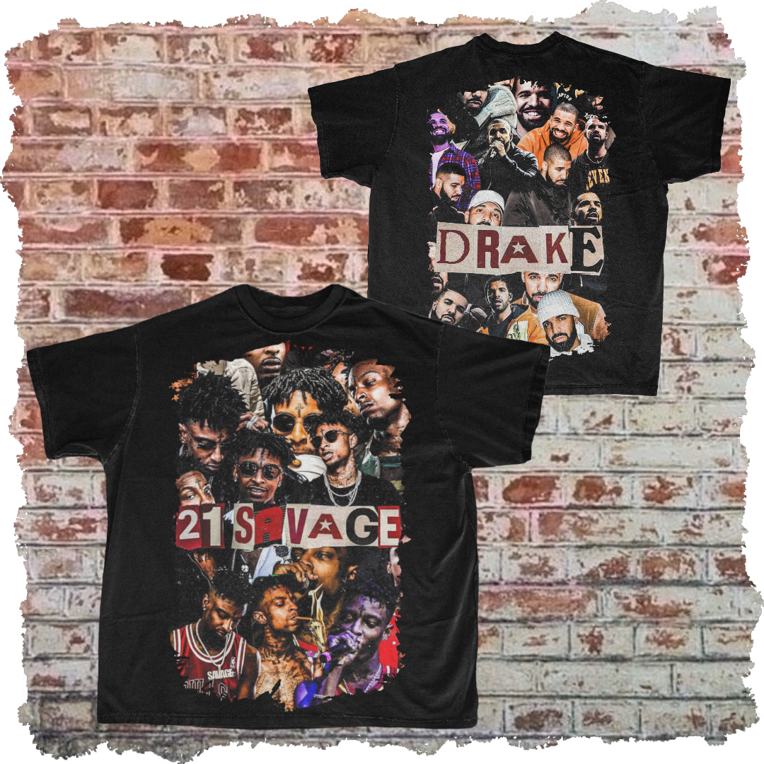 21 Savage & Drake Graphic Tee (Double Sided)