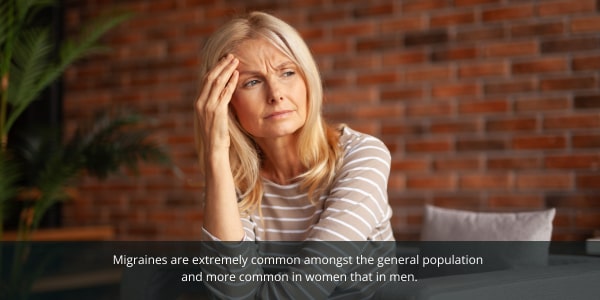 YOU Streamz migraine blog image. Women with migraine pain.