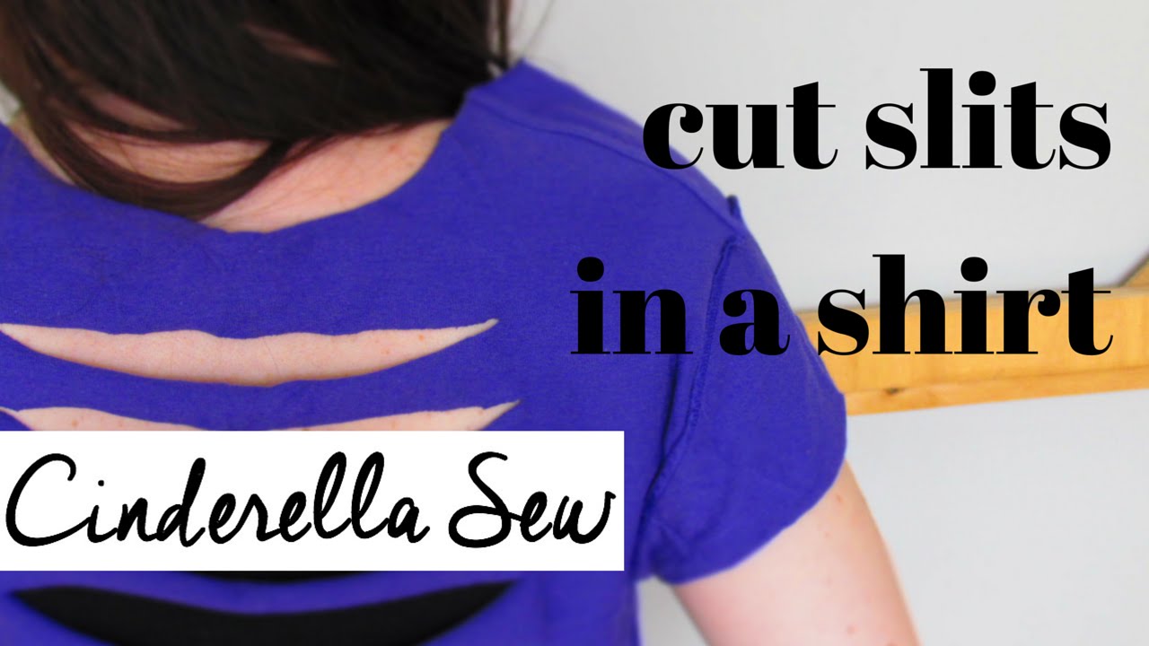 How To Cut Slits In A Shirt?