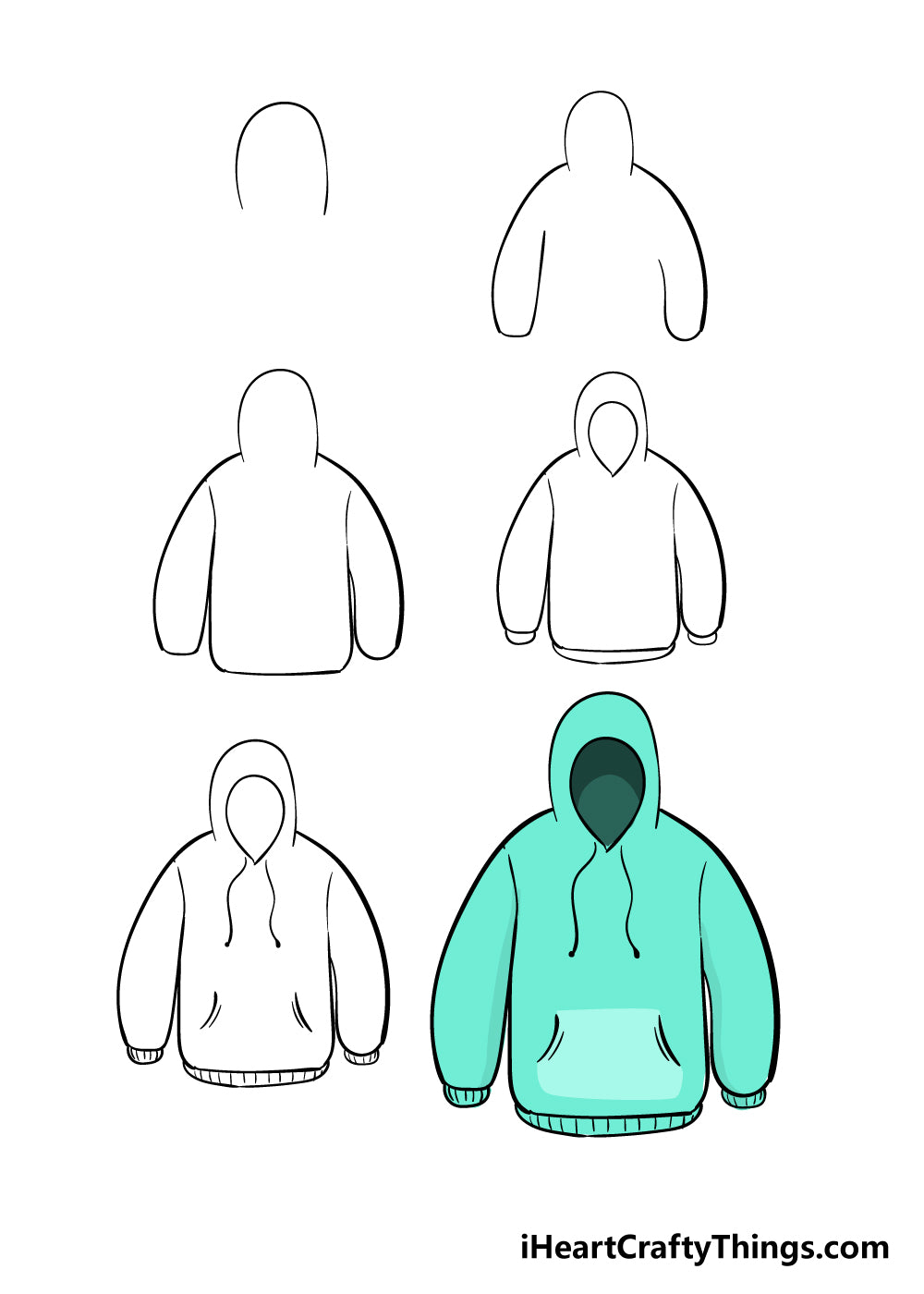 How To Draw A Hoodie Step By Step?