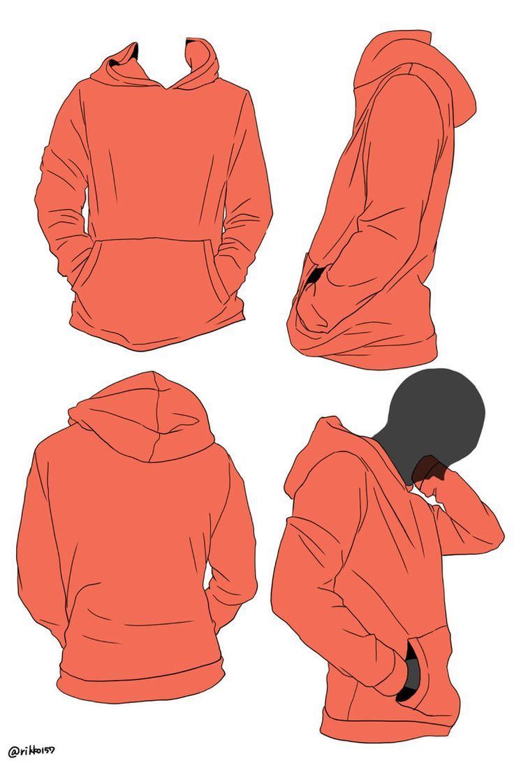 How To Draw Back Of Hoodie?