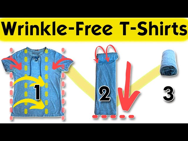 How To Fold A T-shirt Without Wrinkles: Organizing Your Apparel