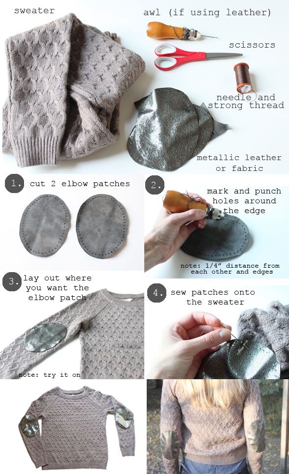 How To Make Elbow Patches For Sweaters?