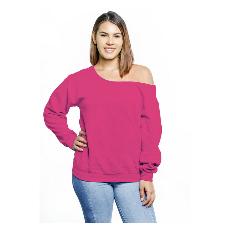 Off The Shoulder Slouchy Sweatshirt: Relaxed Fit