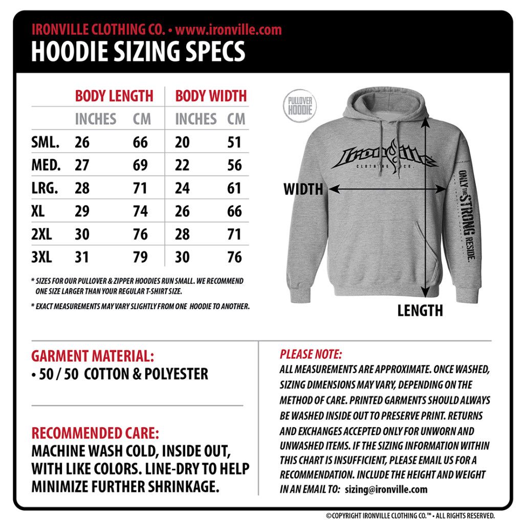 What Size Is Medium In Hoodies?