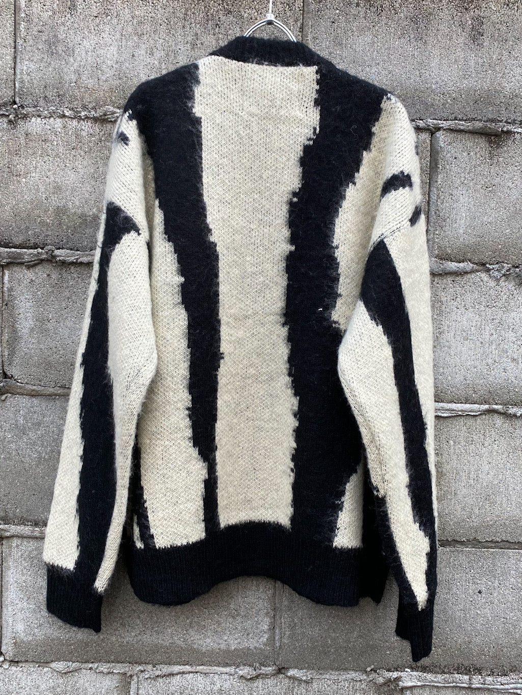 ADAMPATEK/アダムパテック】mohair mixed cardigan zebra/モヘア