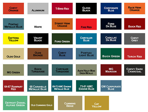 KBS Motor Coater Colors