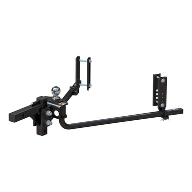 CURT 17599 TruTrack 2P Round Bar Weight Distribution Hitch with 2x Sway Control 5-8K