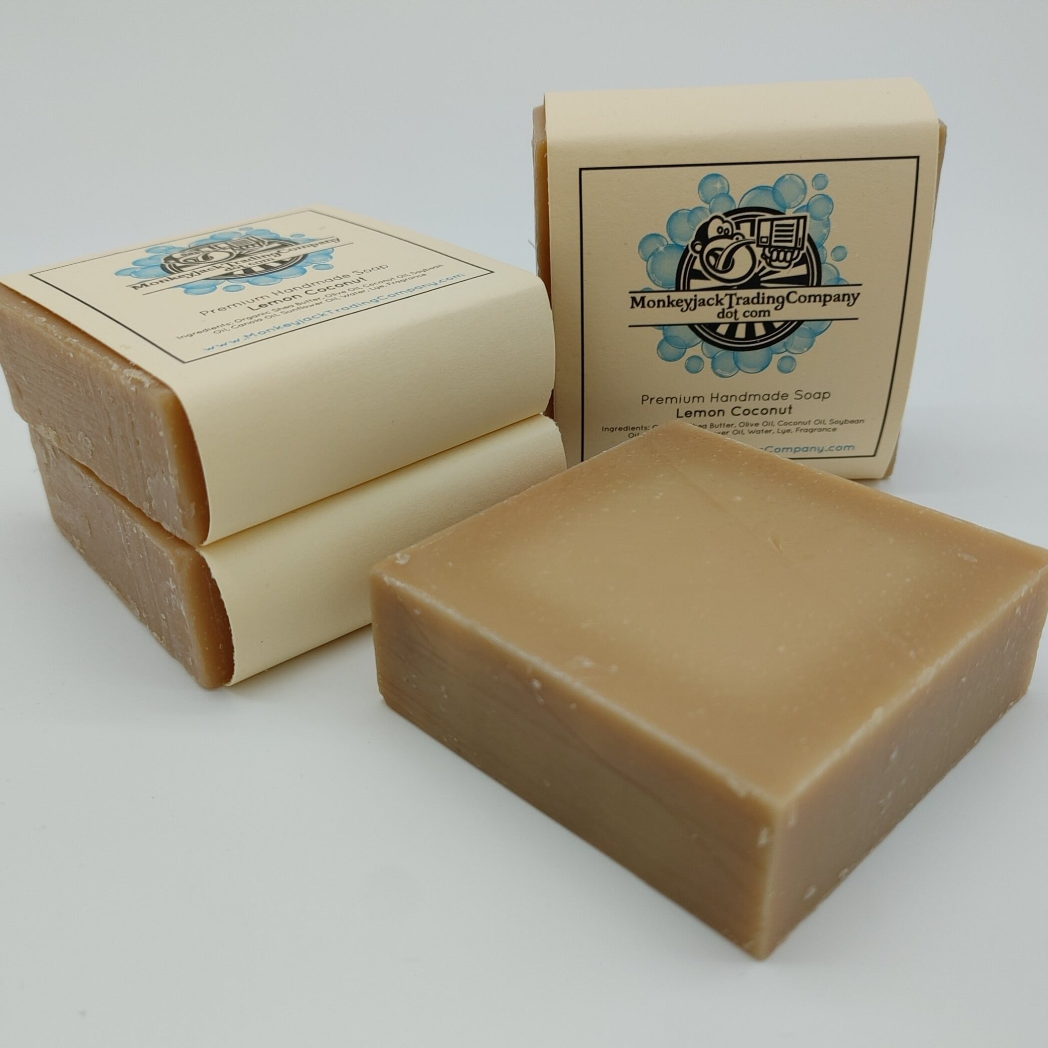 Lemon Coconut Cold Process Soap Bar – Monkeyjack Trading Company