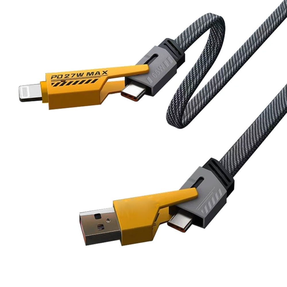 Start ST-353 USB + Type-C To Type-C + Lightning Cable 65W Fast Charging 1m - Image 3