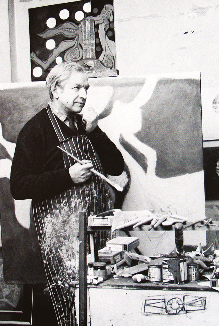 Ceri Richards in his studio 