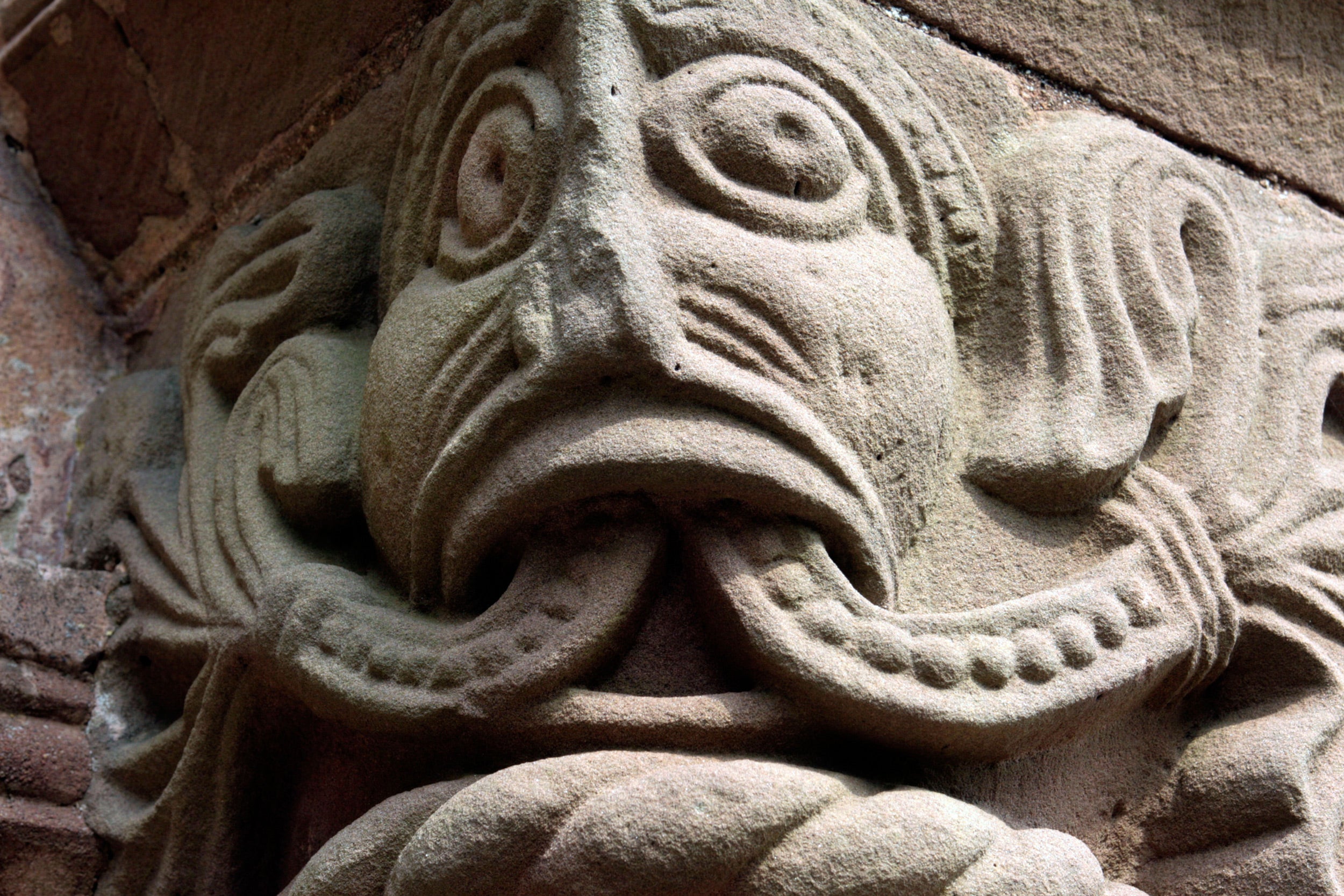 Norman 'Green Man' carving, Kilpeck Church, Herefordshire