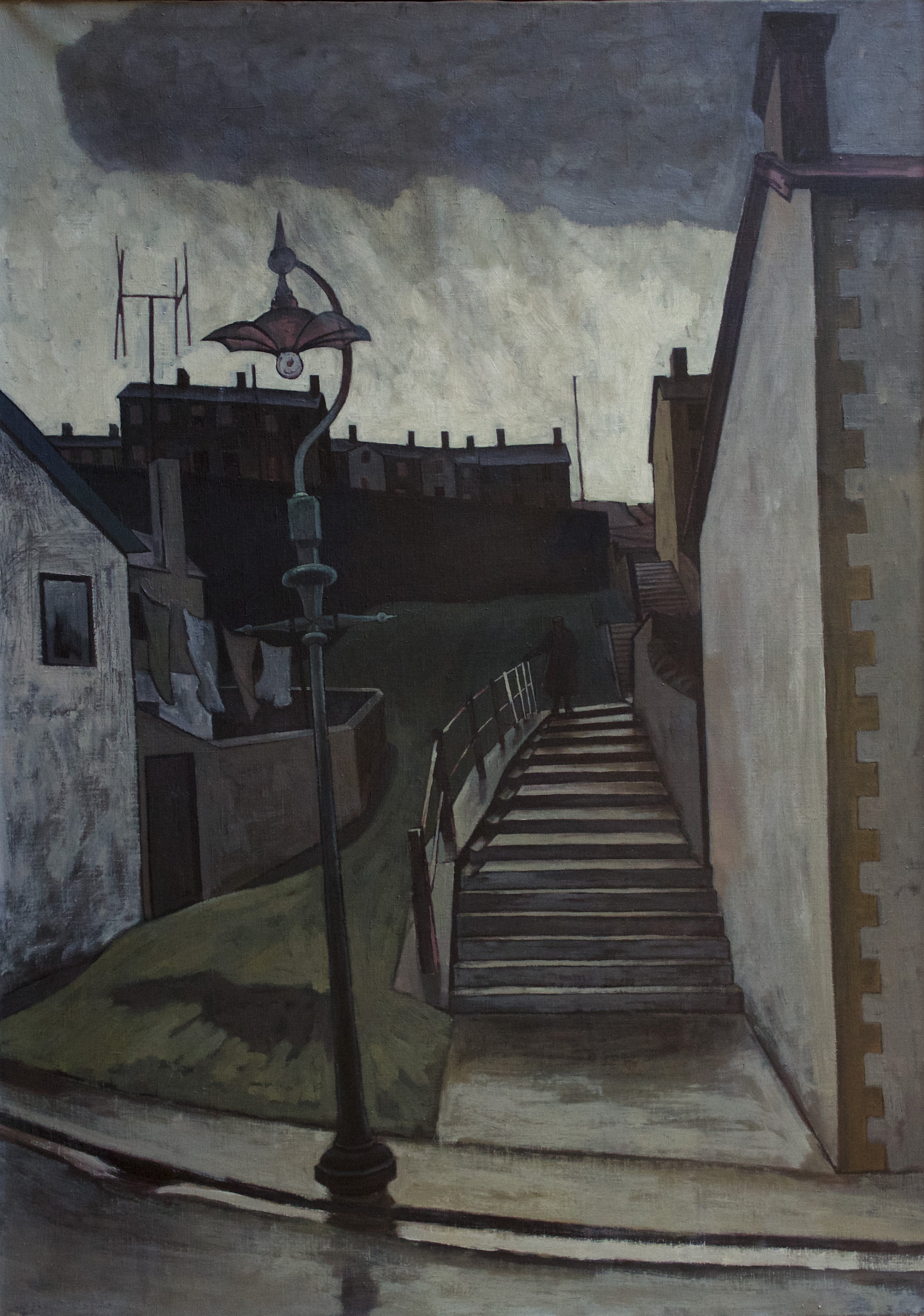 George Chapman, The Steps, oil on canvas, 1958