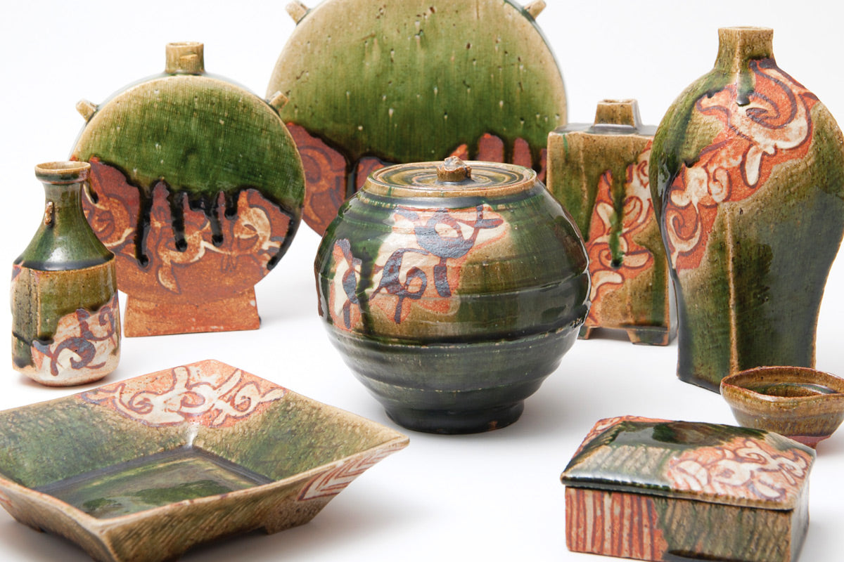 History-Of-Japanese-Ceramics-Ken-Matsuzaki-Oribe-Wares