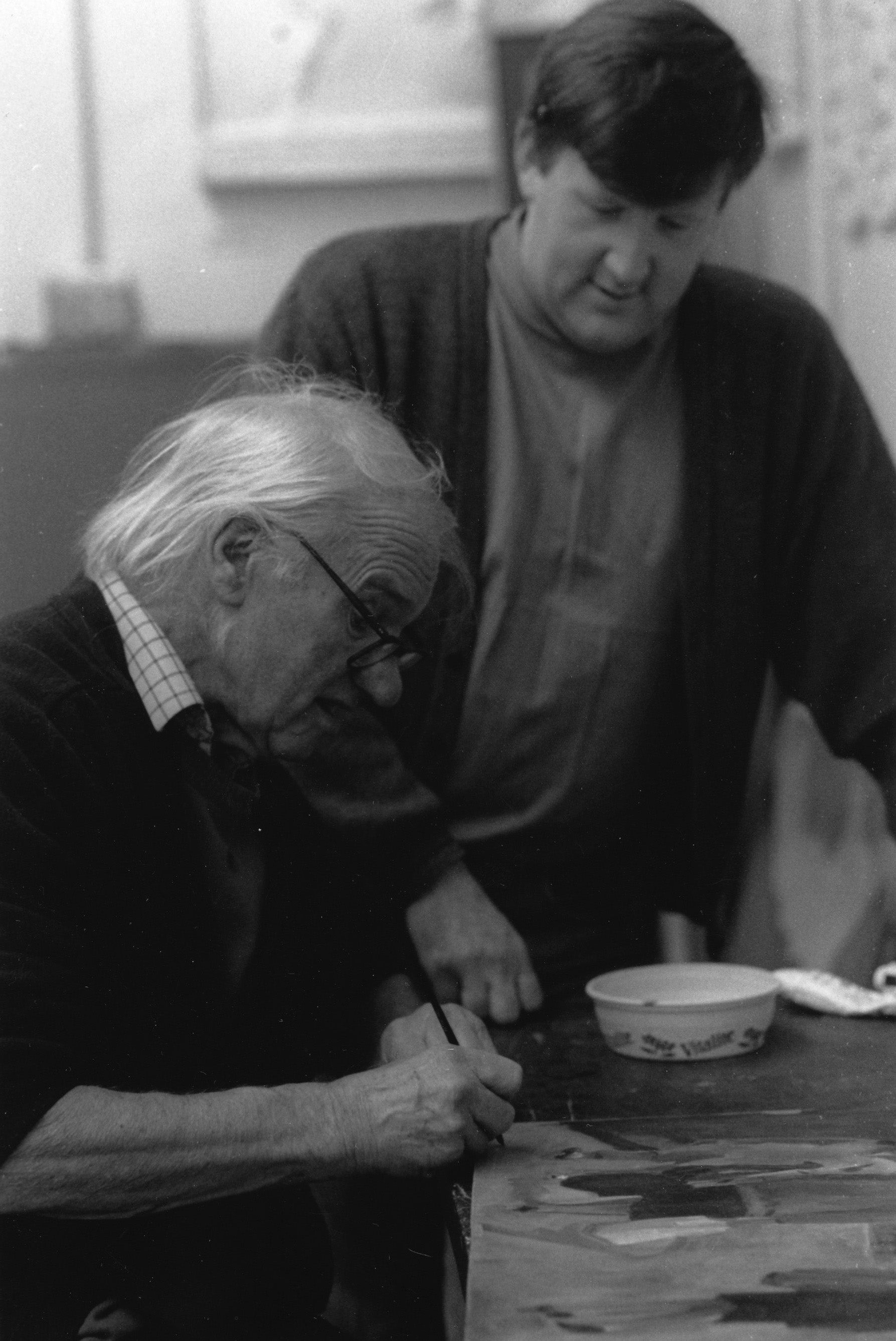 Robert Meyrick with George Chapman, 1992