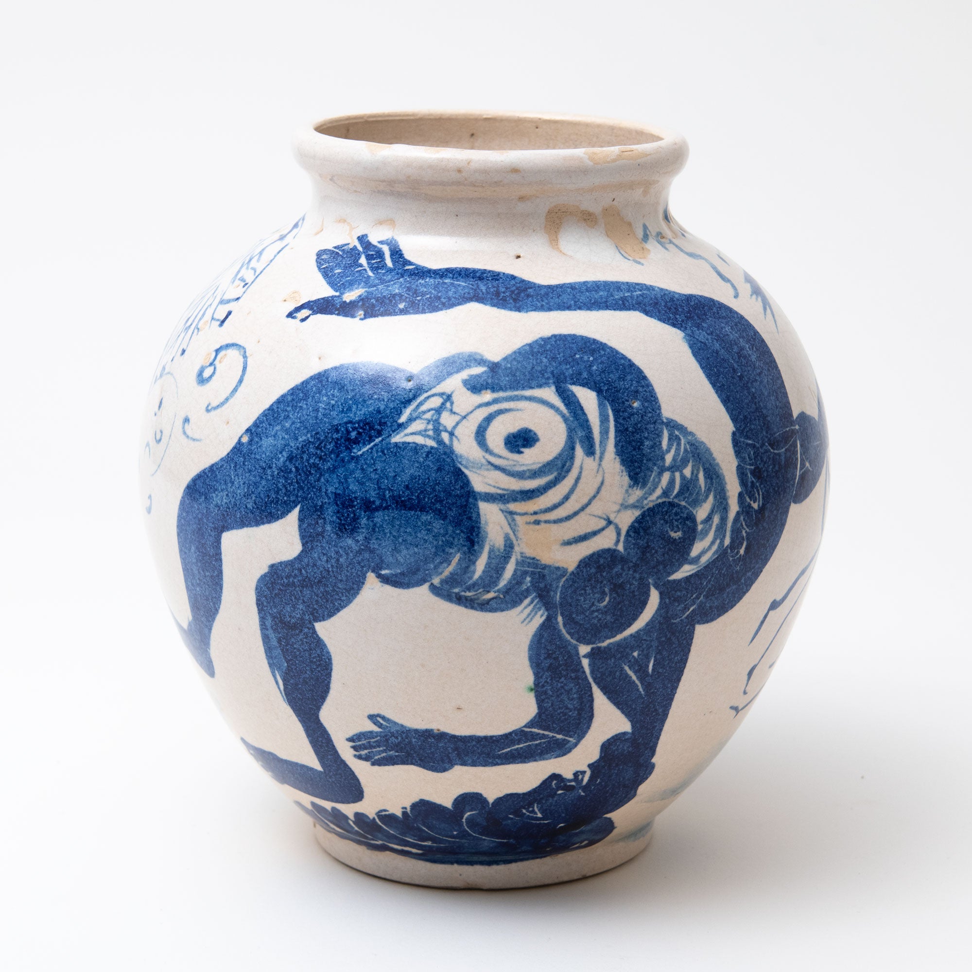 Ceri Richards, Greek Vase (detail), hand-painted ceramic