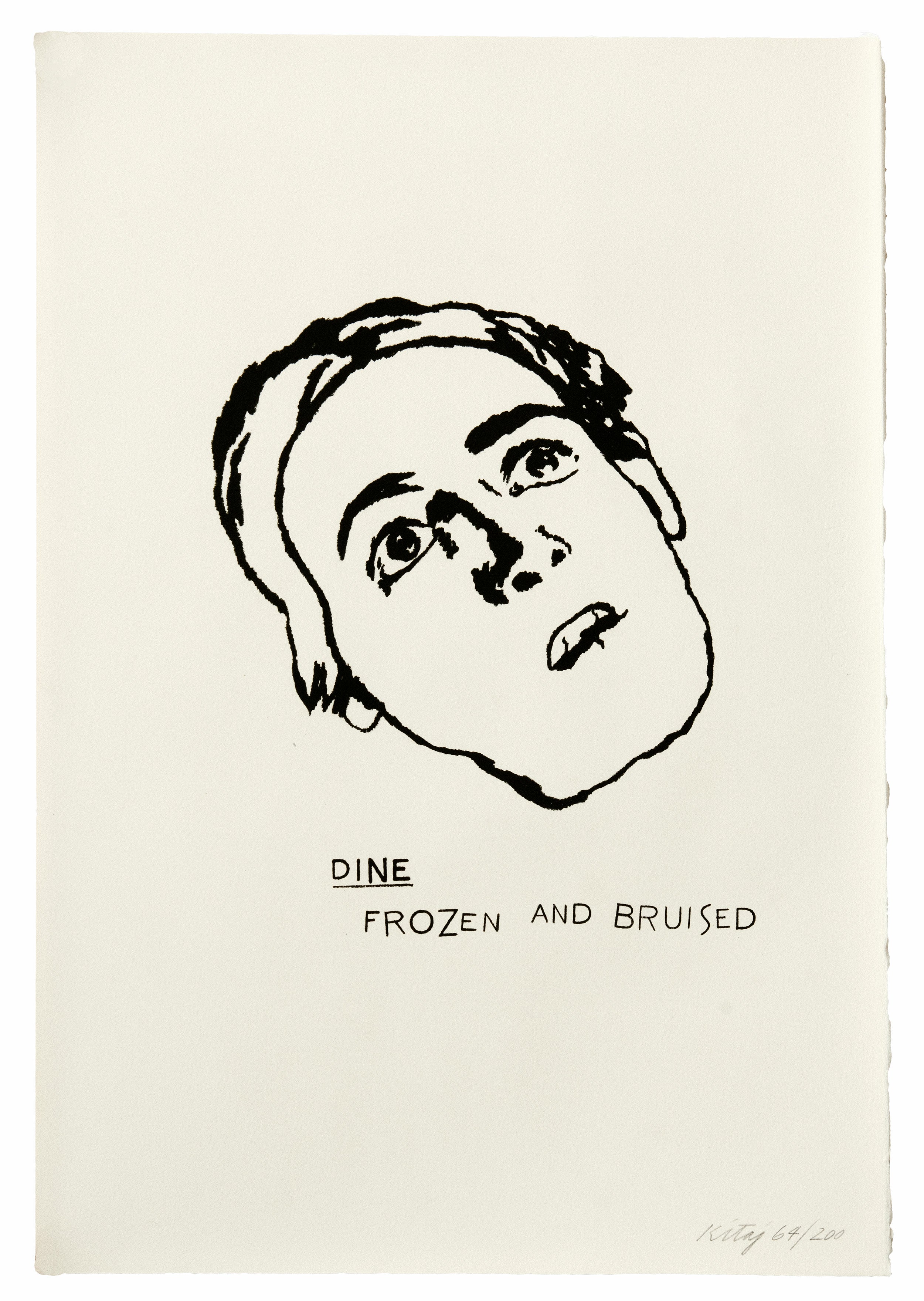 Dine: Frozen and Bruised, lithograph