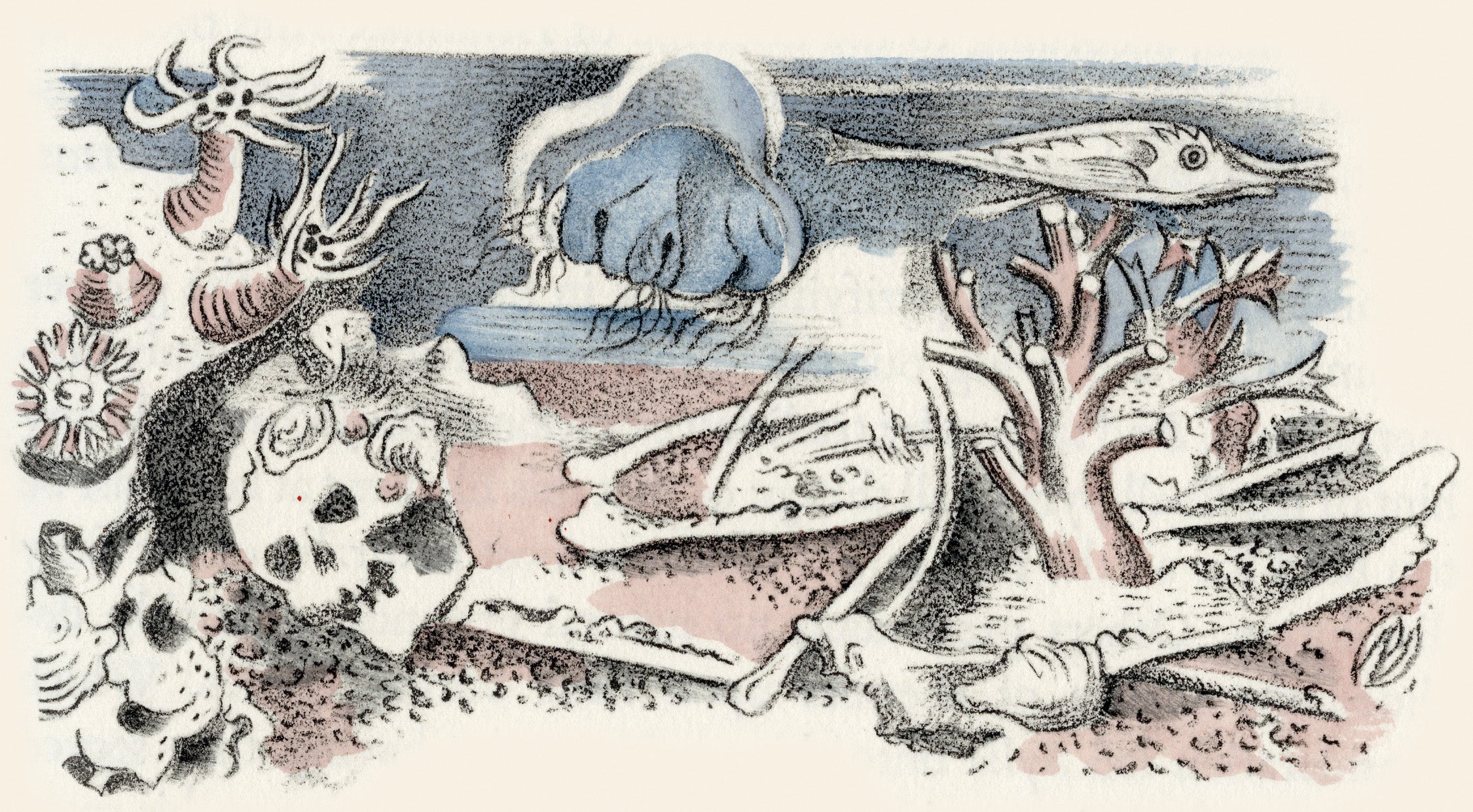 Paul Nash illustrations for Thomas Browne Urne Buriall and The Garden of Cyrus