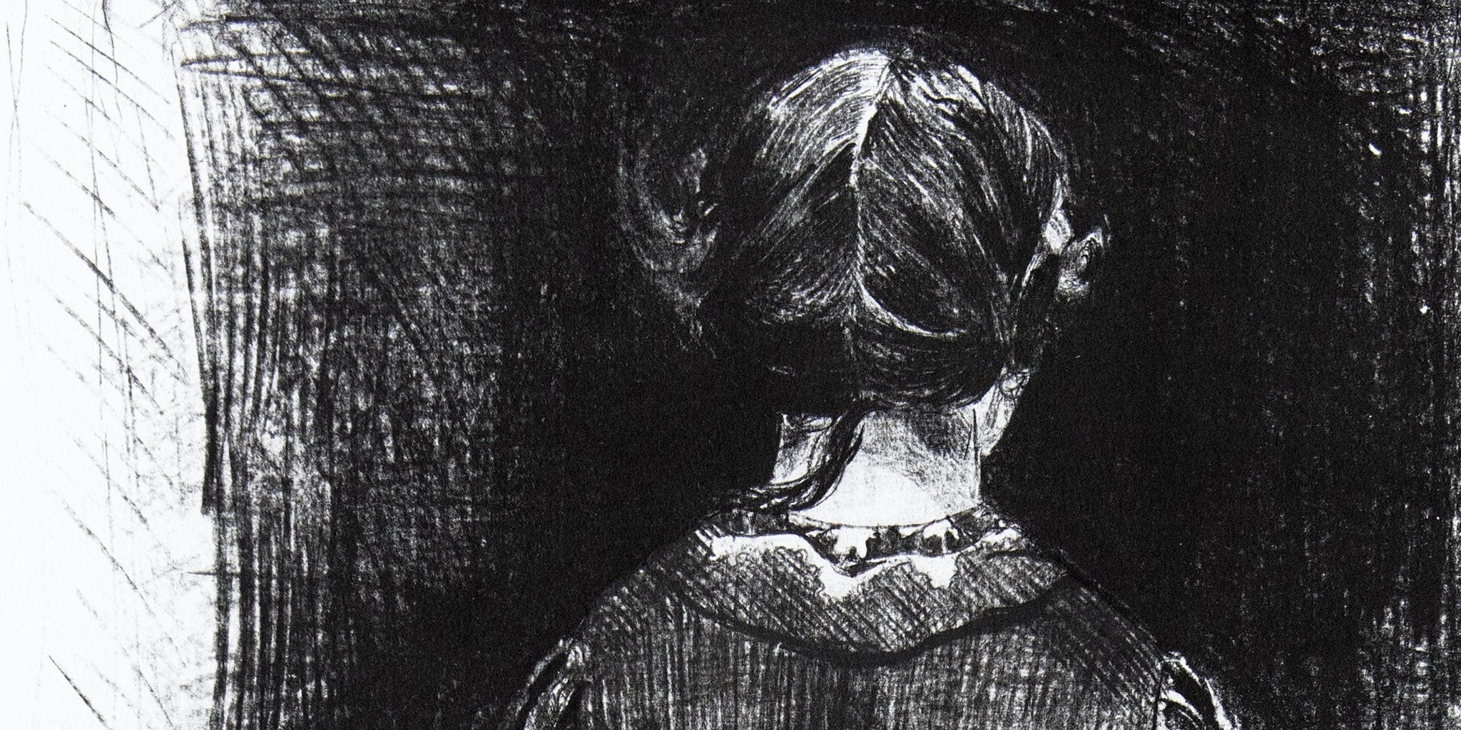 detail from Jane Eyre, signed original lithograph by Paula Rego from her Jane Eyre suite, 2001-2002 