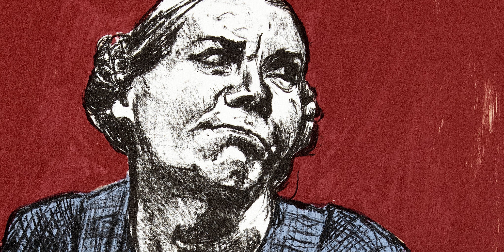 detail from Come To Me, signed original lithograph by Paula Rego from her Jane Eyre suite, 2001-2002 