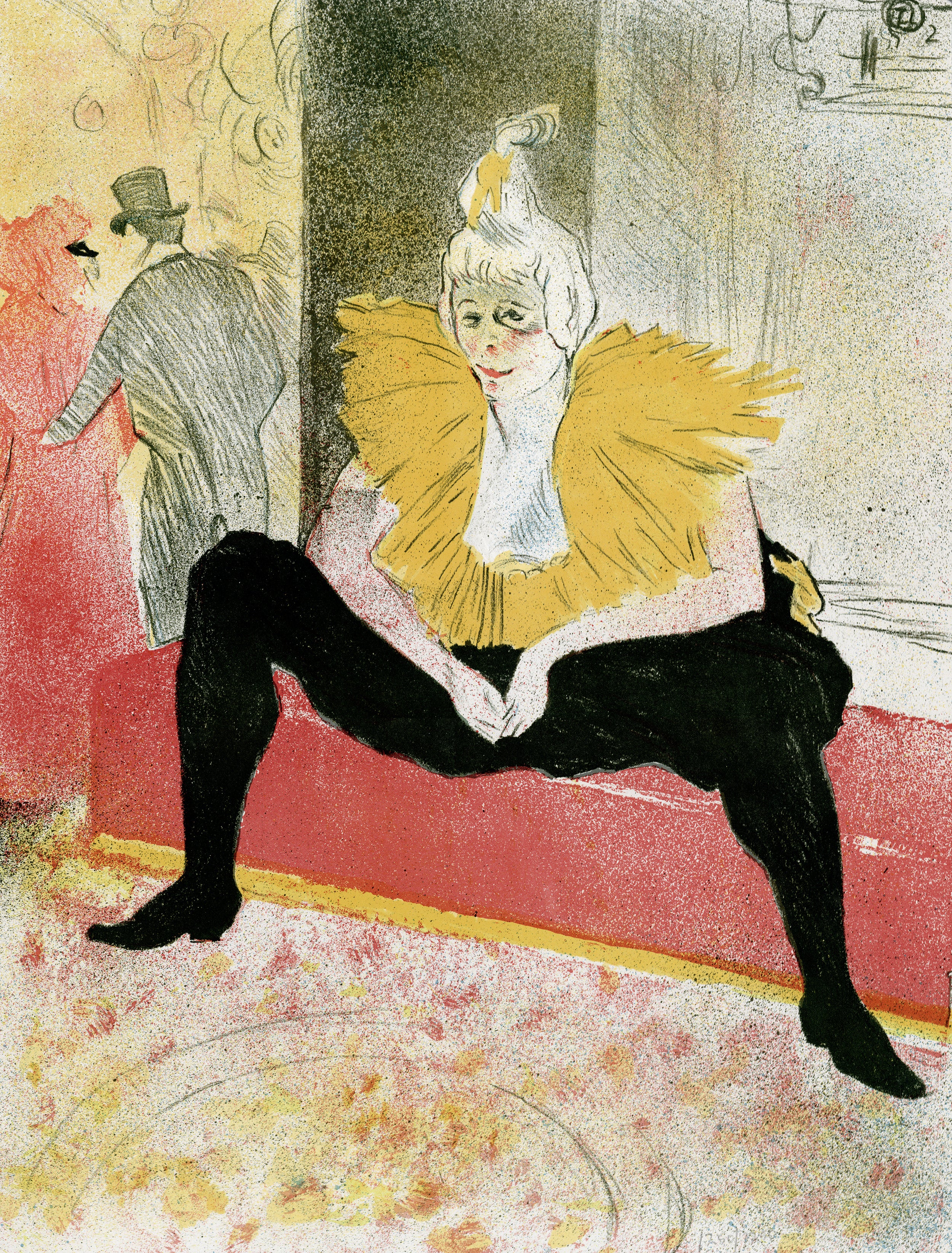 Clownesse Assise, Elles, 1969, by Henri de Toulouse-Lautrec