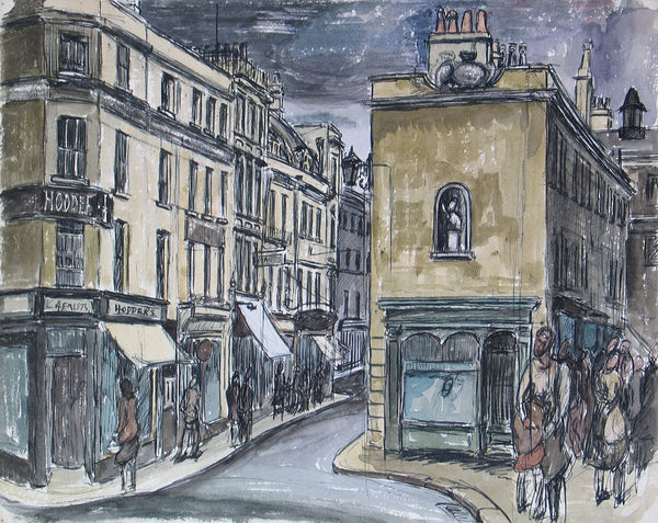 Street with Figures, Bath