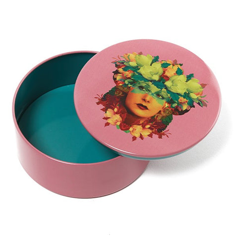 Rosana Round Tin Box - DeFrenS