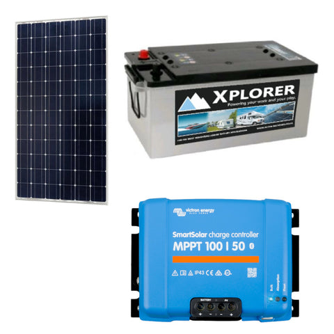 Solar Panel Kit with Leisure Battery