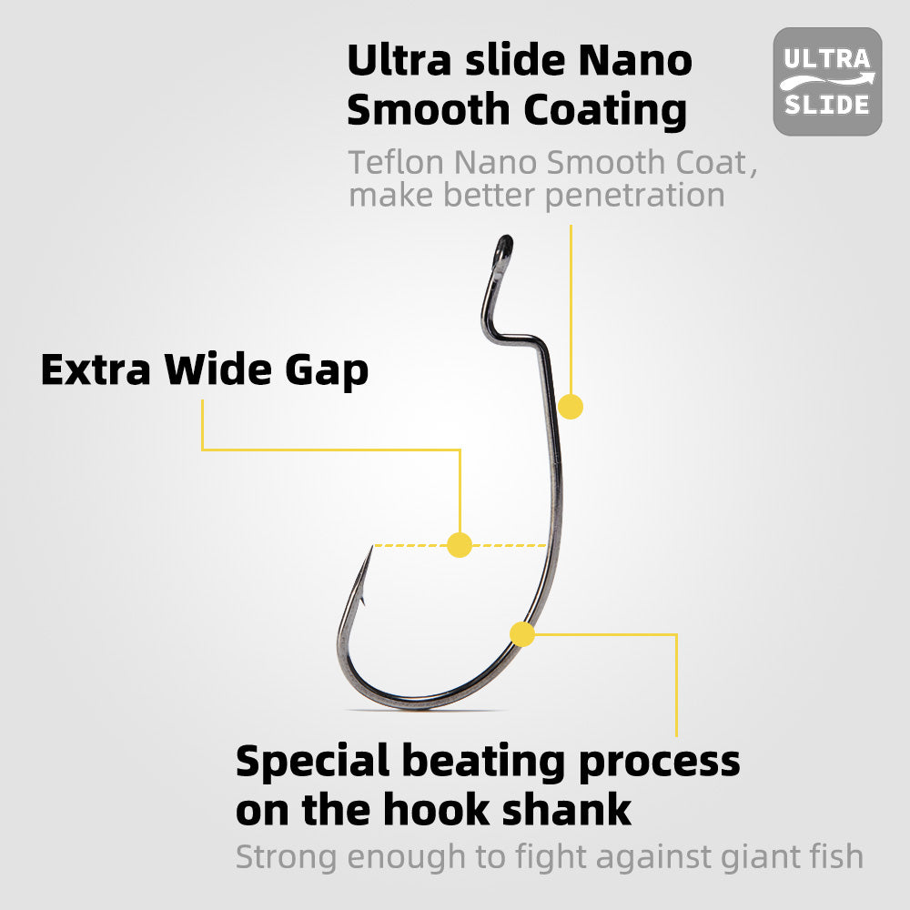 Nako Power EWG Offset Worm Hook 9203-1