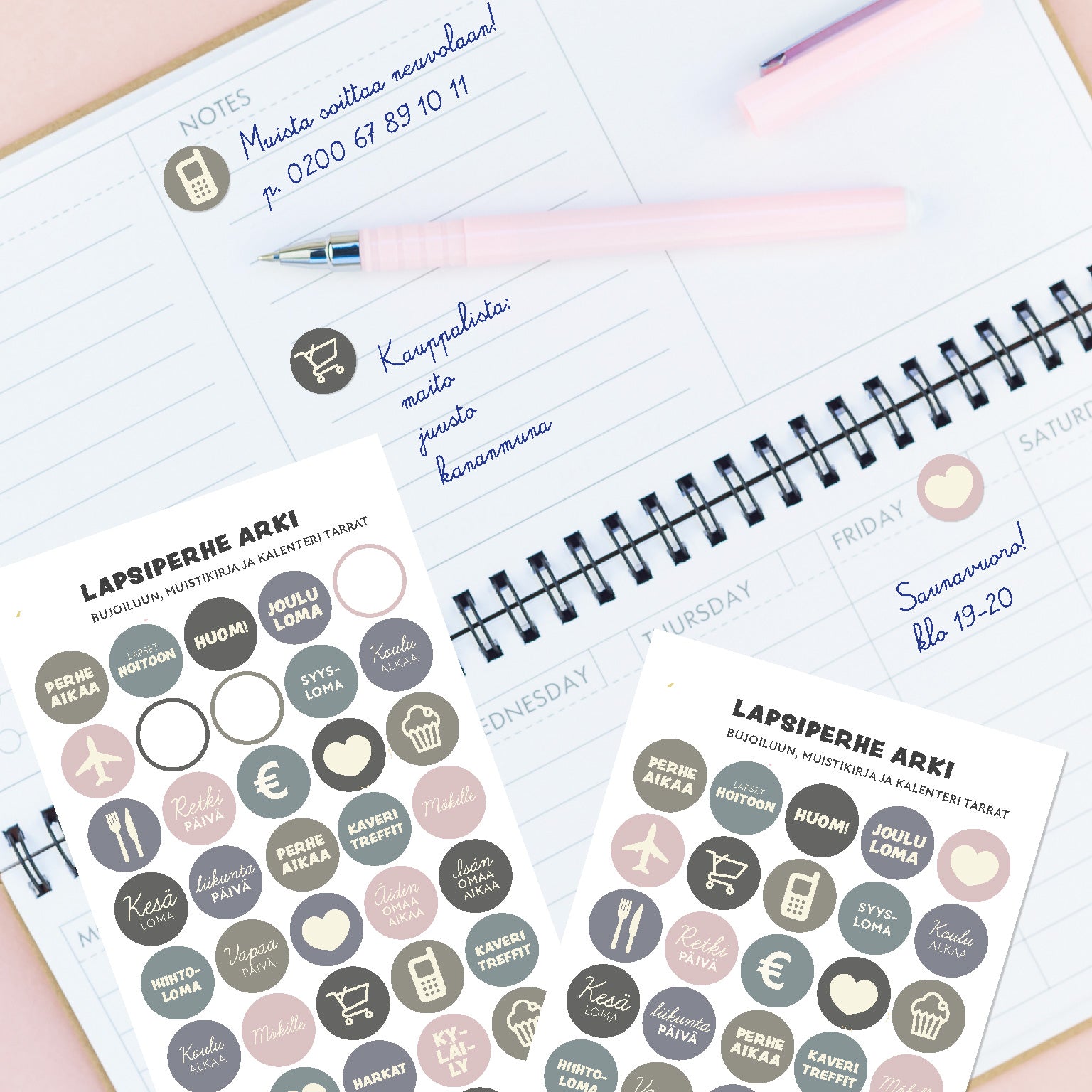 Bullet Journal (Bujo) tarranapit – Dreamstuff Oy