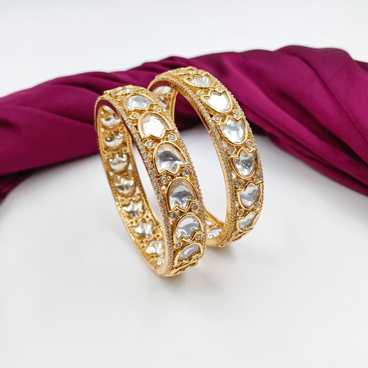 Elegant Designer Real  Kundan Bangles