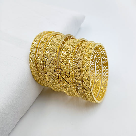 Artistic Designer 1 Gram Gold Bangles