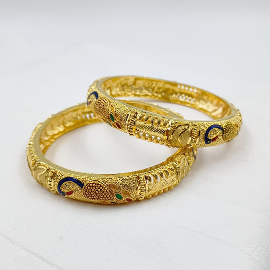 Exclusive Peacock Designer Bangles Set