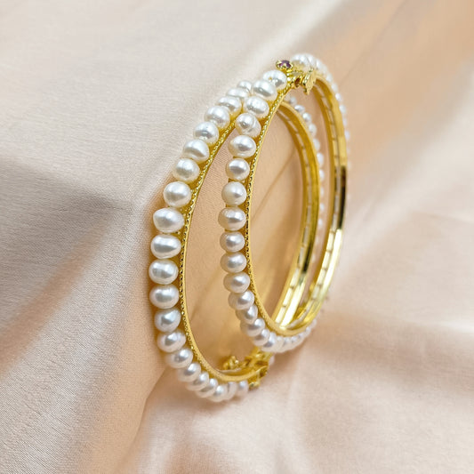 Dazzling Designer Fresh Water Pearls Bangles