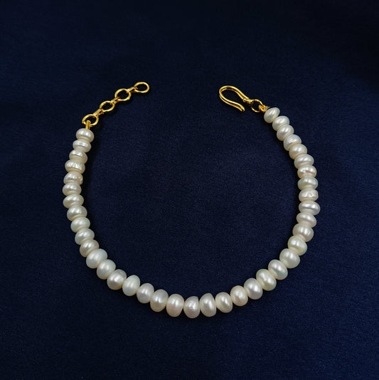 Butten Shaped Pearls Designer Bracelet