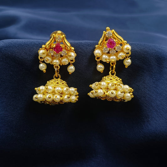 Attractive Designer Pearls Jhumka