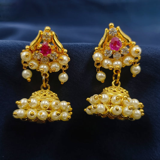 Attractive Designer Pearls Jhumka