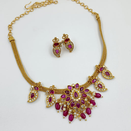 Blossom Floral Designer Necklace