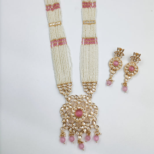 Attractive Floral Designer Pearl Long Set